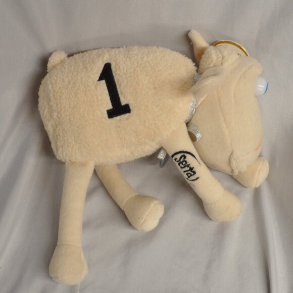 plush Curto Toy 2000 NWT #1 Serta sheep stuffed animal vintage 2000 (242w) - Picture 5 of 12